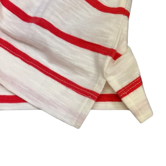 Old Navy red/white striped long-sleeve tee boatneck Women’s M nautical - Picture 4 of 7